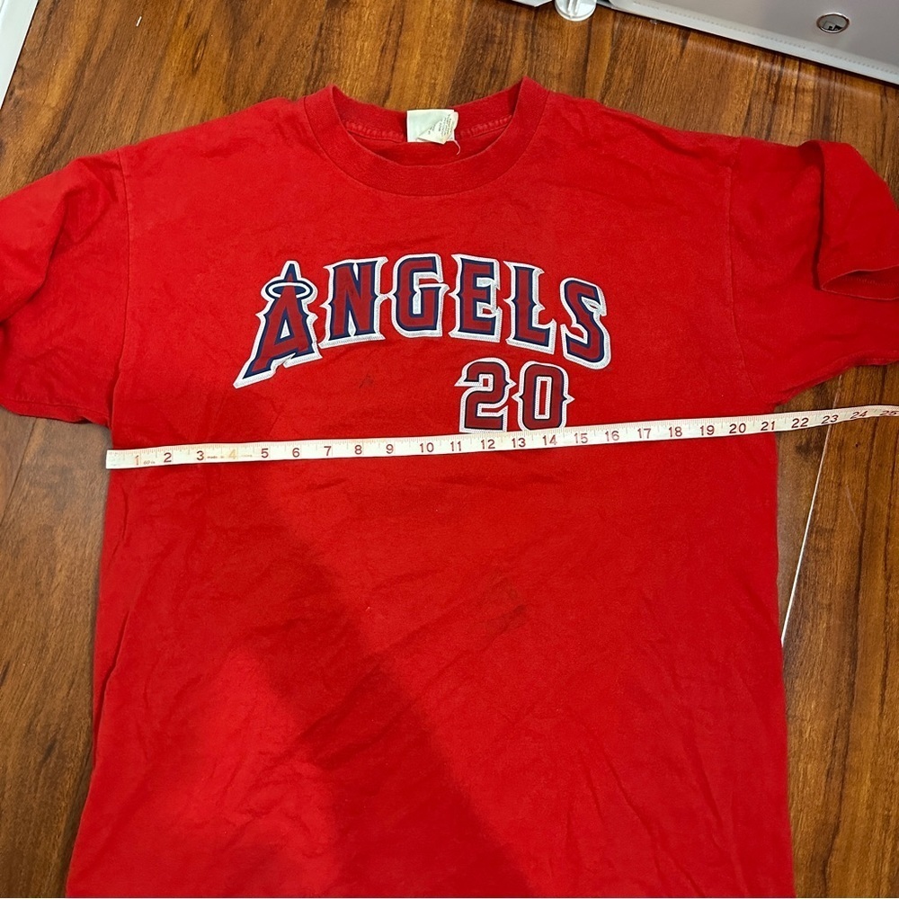Brad Fullmer Anaheim Angels Vintage Lees Shirt Size Large - Picture 6 of 9